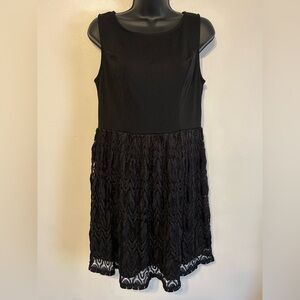Xhilaration Black Sleeveless Mini Dress Size L